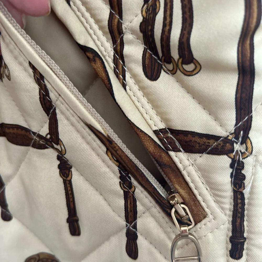 Ralph Lauren Reversible Equestrian Print Quilted Vest, sized M - Picture 5 of 9